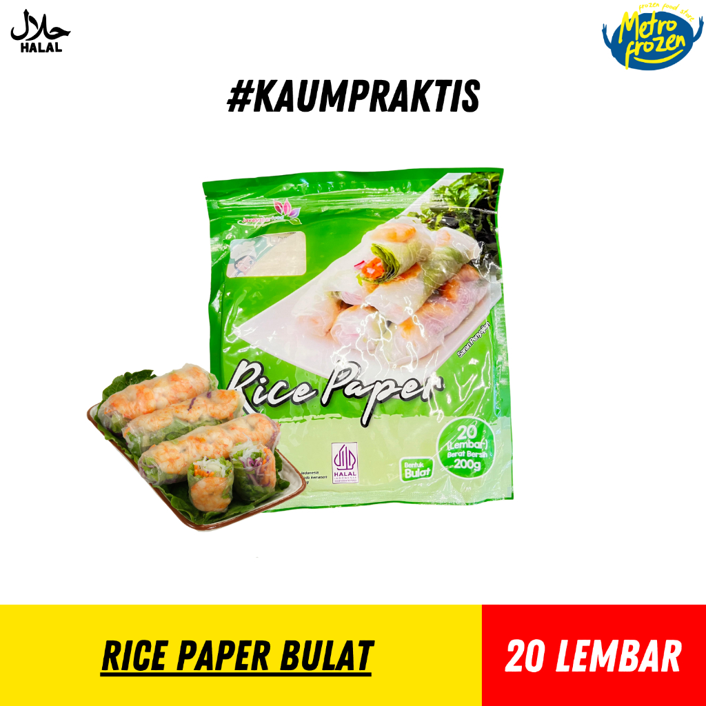 

Rice Paper Bulat 20 Lembar