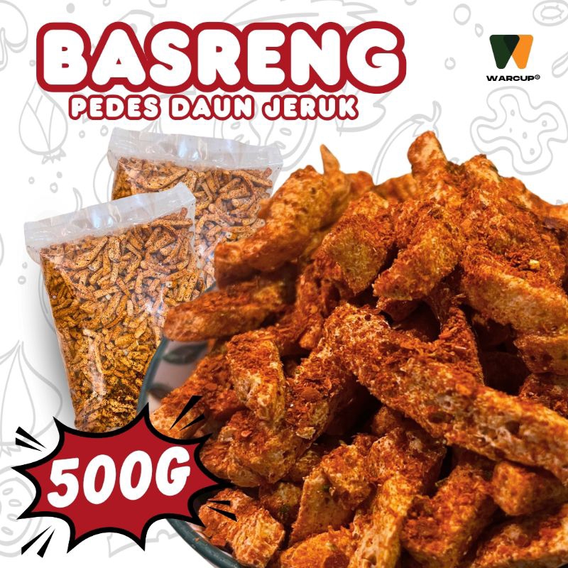 

500 G - Basreng Stick Warcup Pedes Daun Jeruk