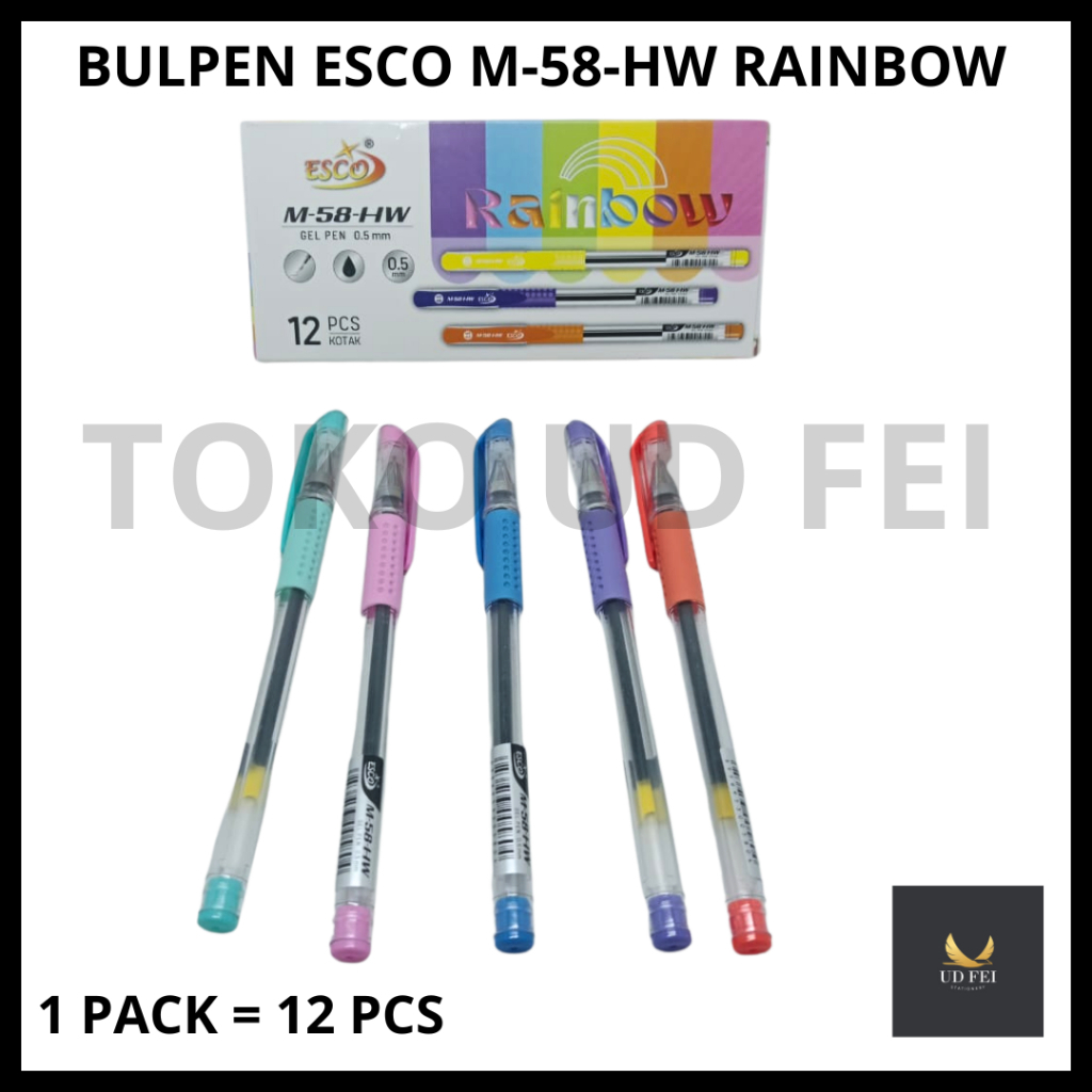 

(1 PACK=12 PCS) Bulpen ESCO GEL/ BULPEN GEL ESCO / BULPEN ESCO 58-HW