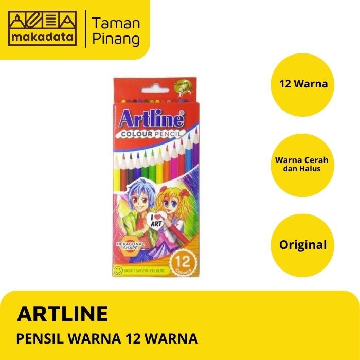 

PENSIL WARNA / COLOUR PENSIL ARTLINE 12 WARNA PANJANG