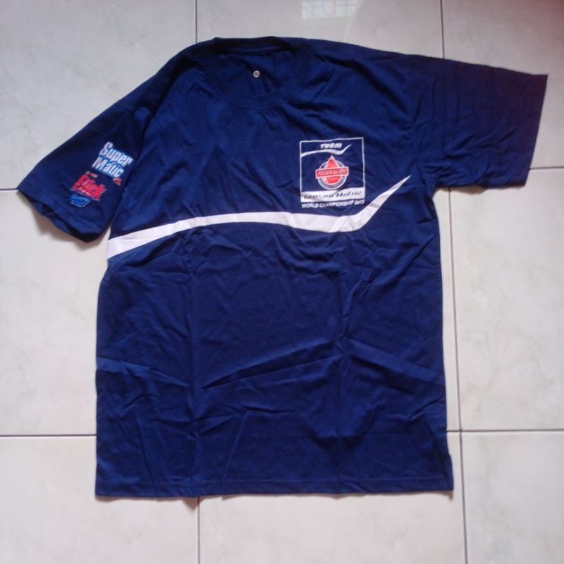 Baju Kaos Tshirt Mekanik Oli Federal Super Matic Flick Team gresini moto2 2012 size XXL
