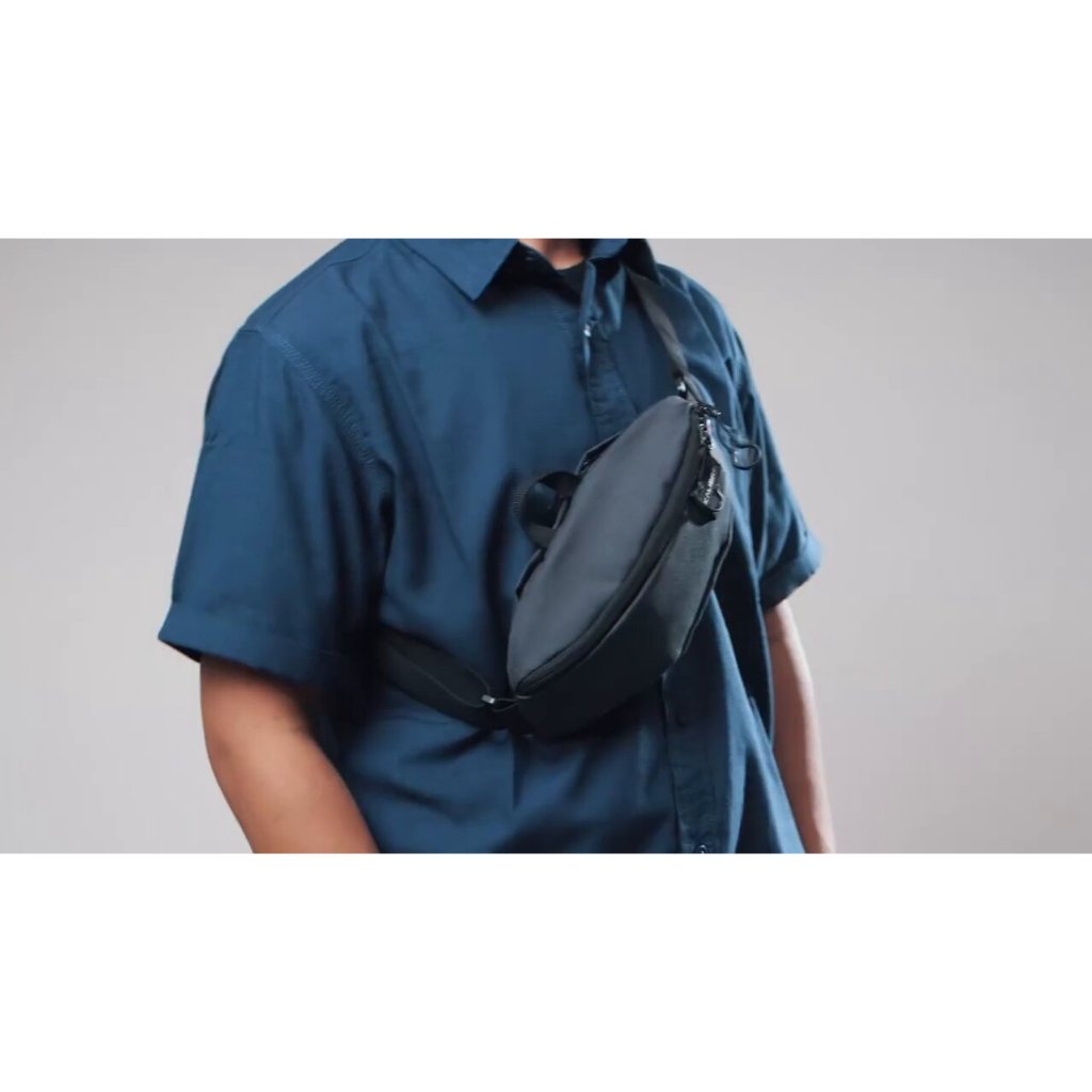 Tas Pinggang Kalibre Ascea Waist Bag 9215336000 Black Tas Pria Tas Wanita 921533 000  sling bag shou