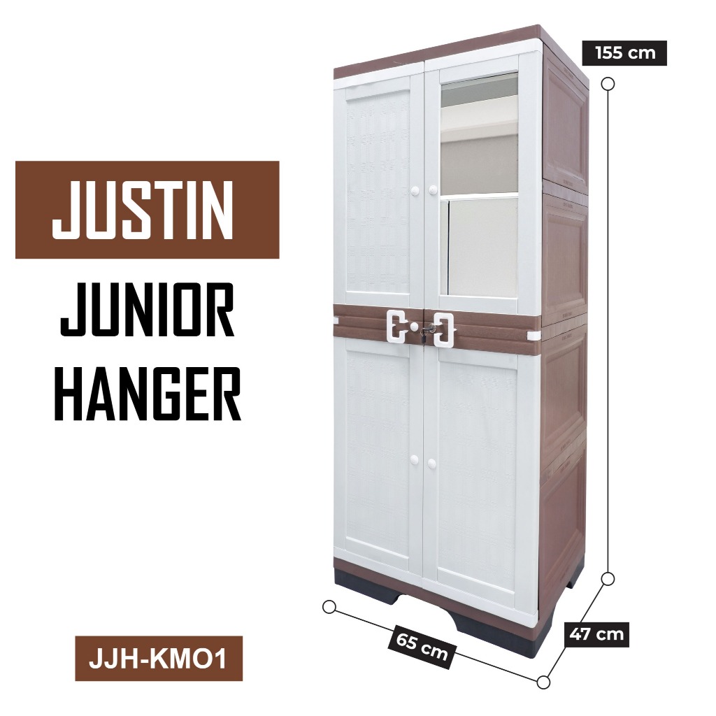 Justin Junior Hanger - JJH KMO1 by Club Plastik - Lemari Pakaian Plastik - Lemari Gantung Cermin