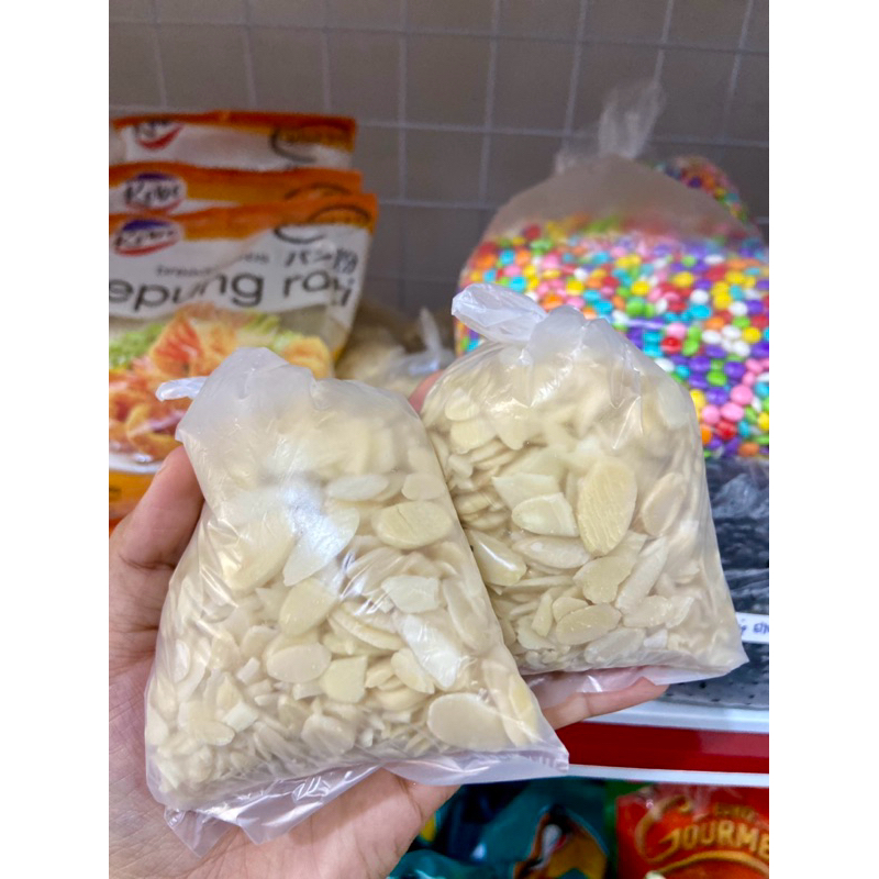 

kacang almond slice almond hiasan kue repack 100g