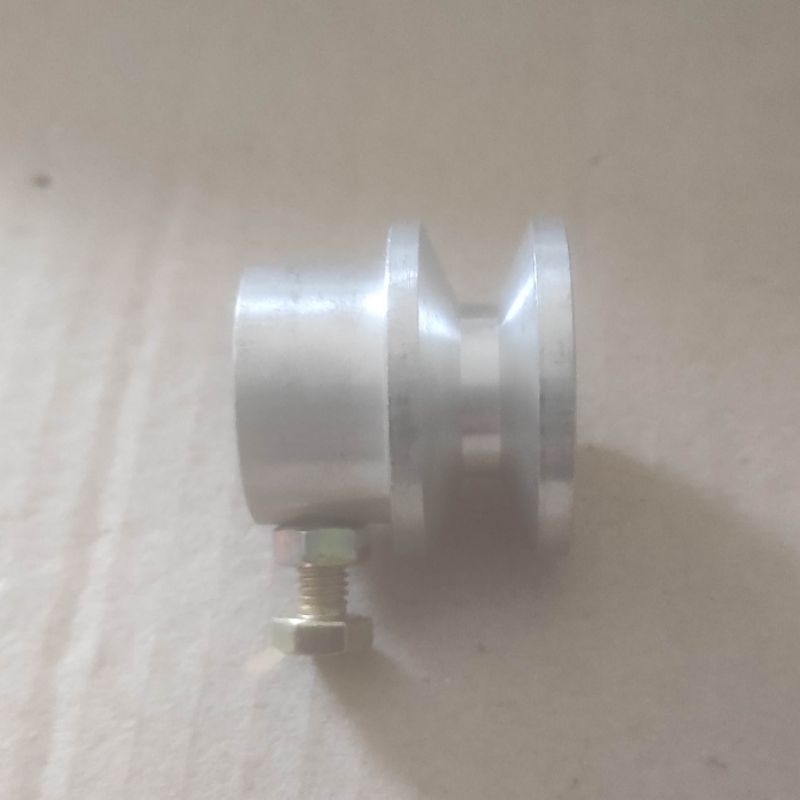 Puli pulley dinamo 775 diameter 3.8 cm bahan alumunium model padat