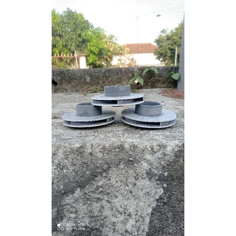 impeler modifikasi PVC as 12mm/impeler sanyo