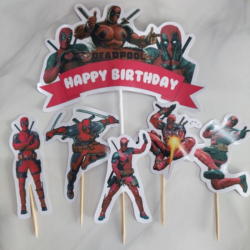

TOPPER TUSUKAN KARAKTER DEAD POOL