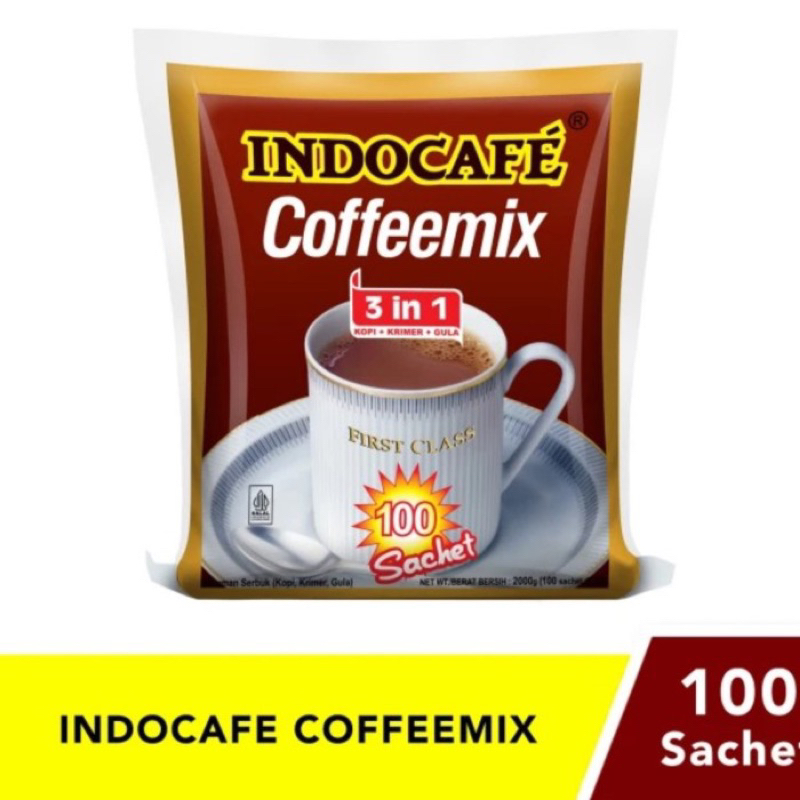 

INDOCAFE COFFEEMIX PACK ISI 100 SASET