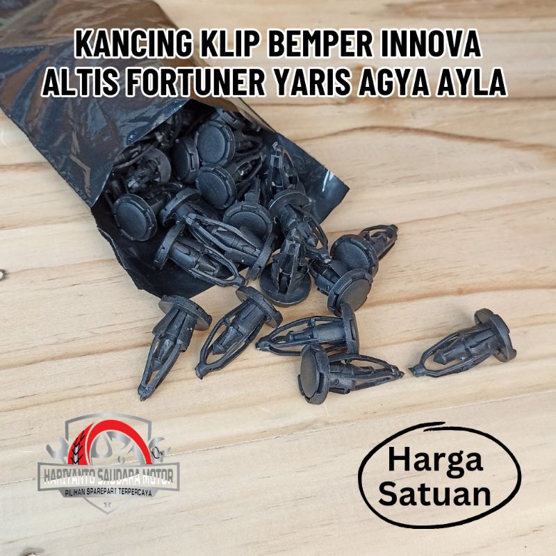 Kancing Klip Bemper Innova Altis Fortuner Yaris Agya Ayla