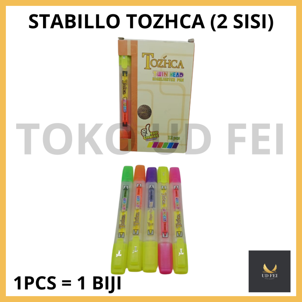 

(1 PCS= 1 BIJI) STOK TERAKHIR RANDOM! Stabill Tozcha/ Stabillo 2 in 1/ Stabillo warna 2 sisi/ Stabilo warna/ Highlighter