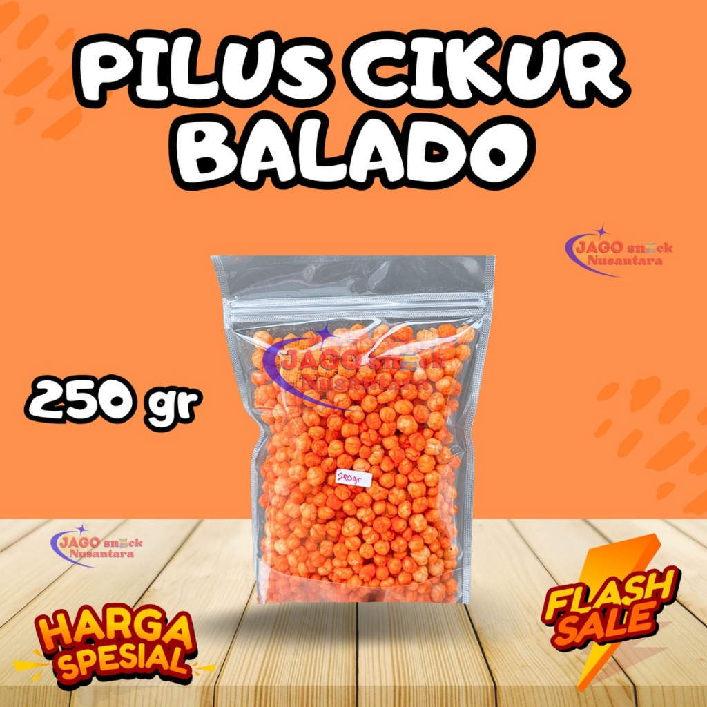 

Pilus Cikur Rasa Balado Manis Cemilan Gurih 250gr - Jago Snack Nusantara