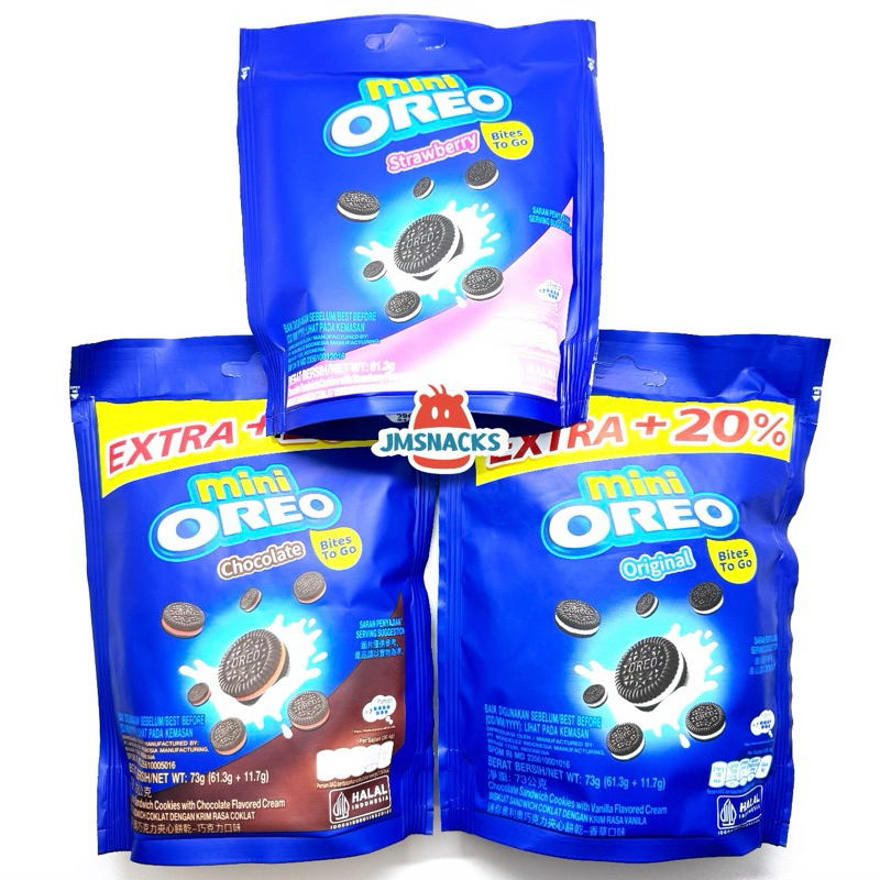 

[PROMO!!] Mini Oreo POUCH 61.3gr - biskuit nikmat enak termurah