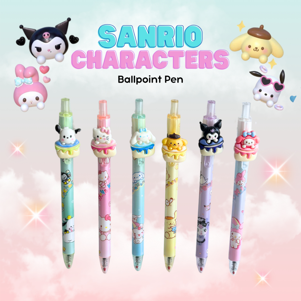 

SANRIO Gel Pen 0.5mm / Pena Retractable Acrylic Mekanik