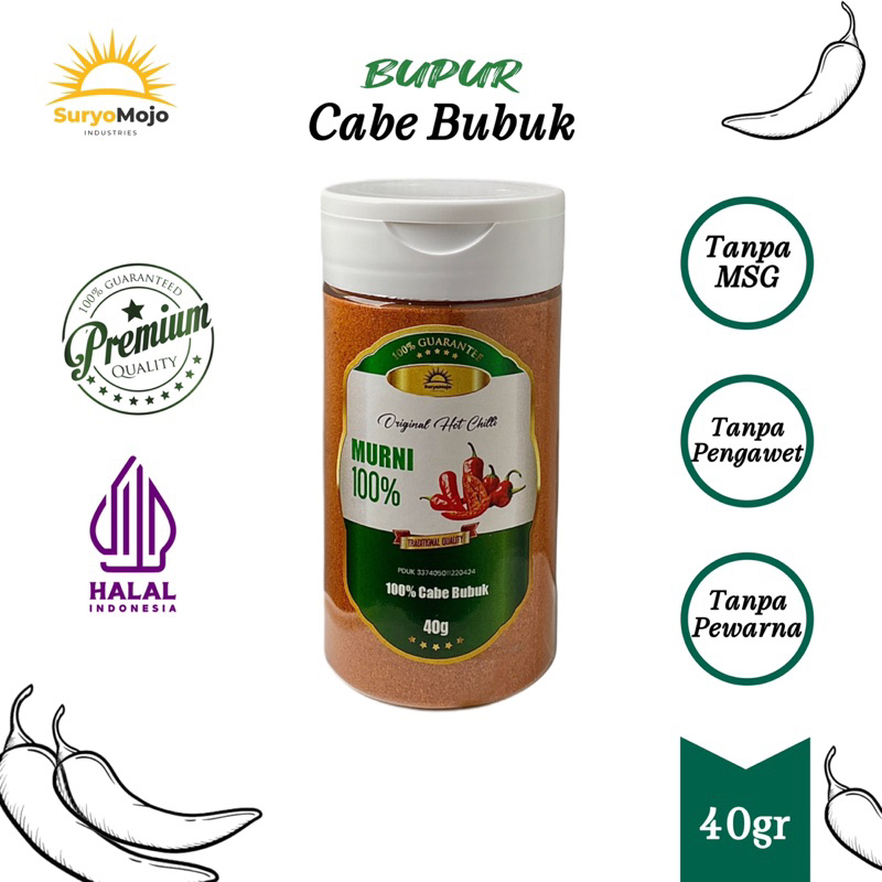 

SuryoMojo BUPUR - Cabe Bubuk 40 Gr Premium Chili Powder