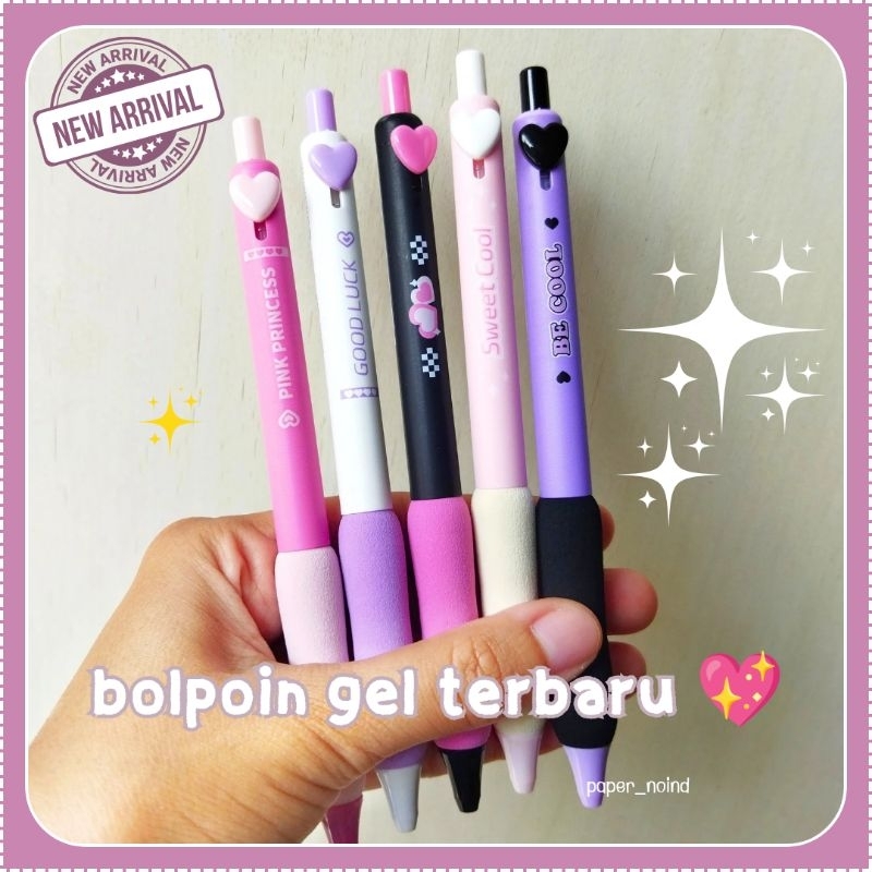 

Satuan / 1 Pcs Pulpen Gel / Bolpoin Blackpink Warna Pastel