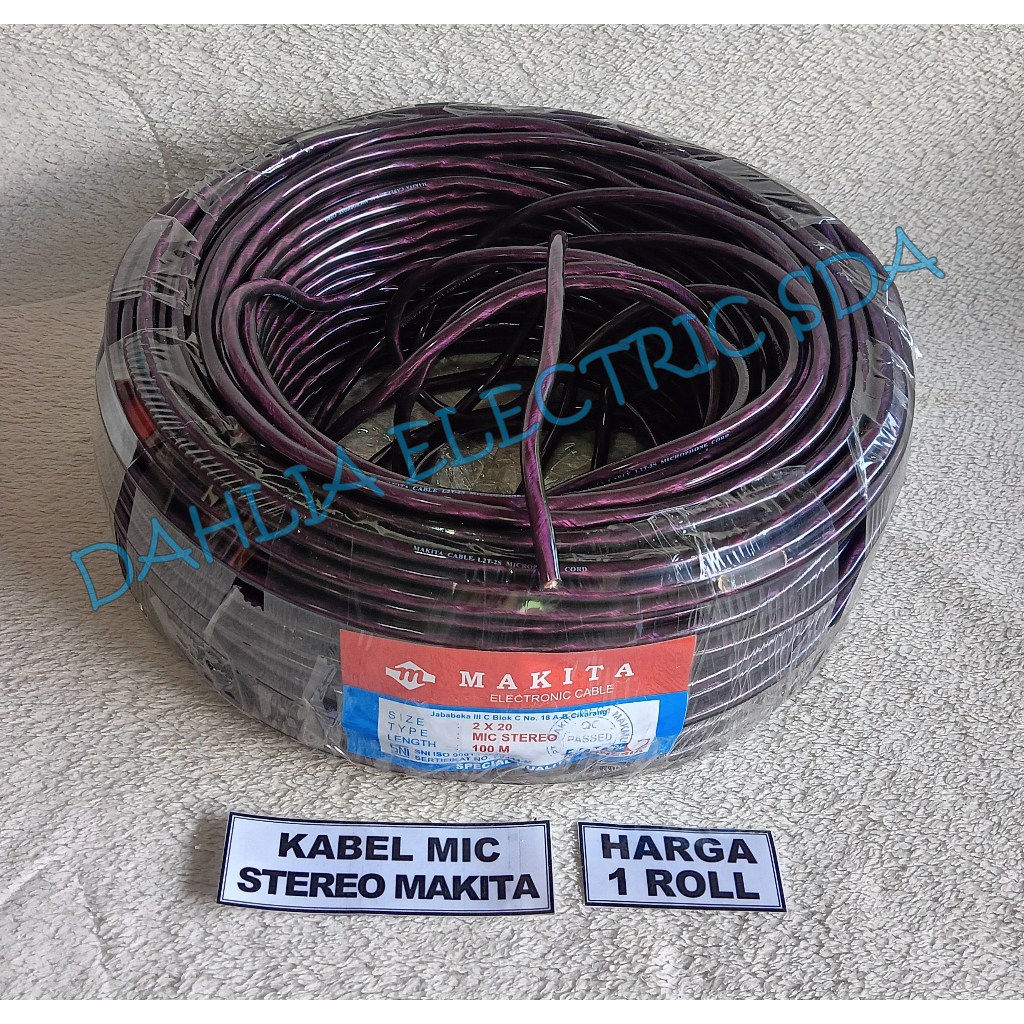 KABEL MIC STEREO 1 ROLL (100M) MAKITA