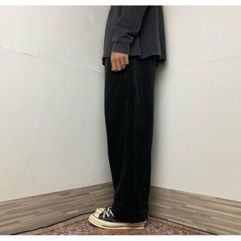 CDG pants Corduroy black