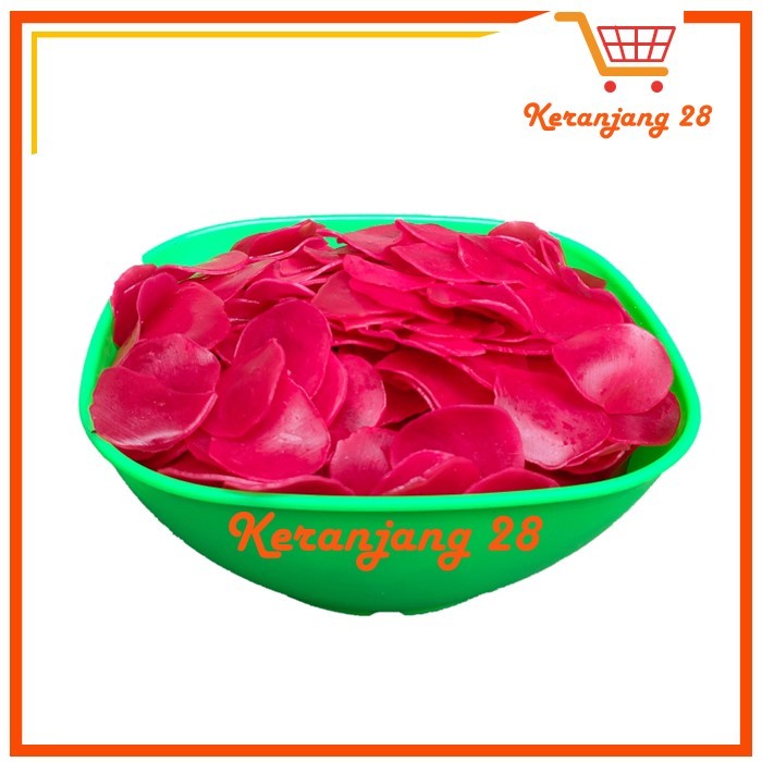 KERUPUK MERAH PADANG KEMASAN 250 Gram / KRUPUK MERAH / KRUPUK SEBLAK