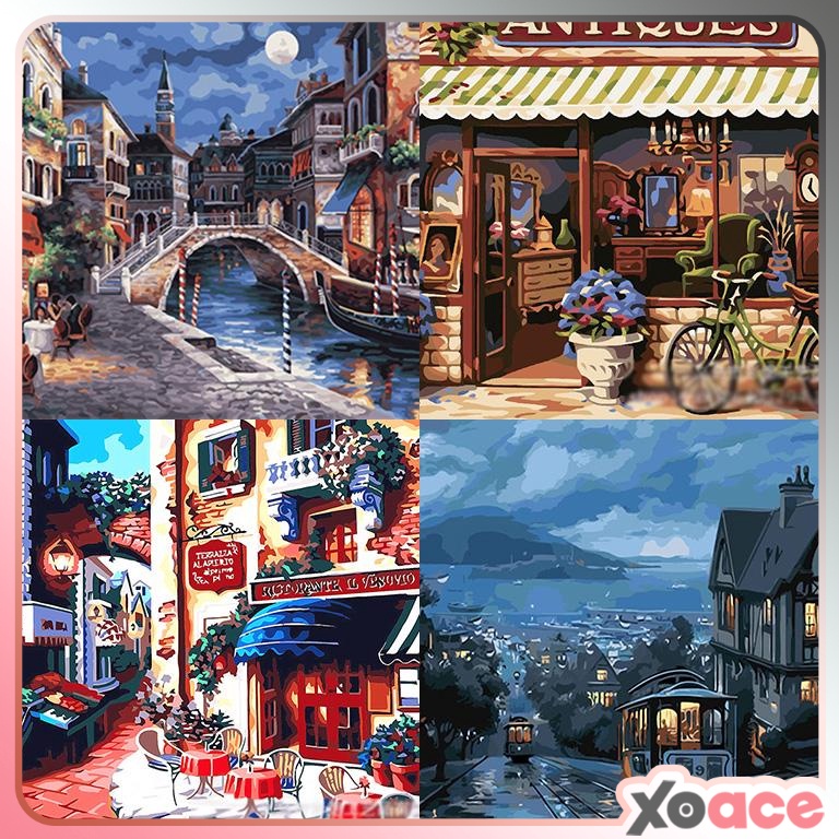 

KODE K86U Canvas Paint By Number Kit Digital Oil Painting DIY Lukisan 4 x 5 Seri G
