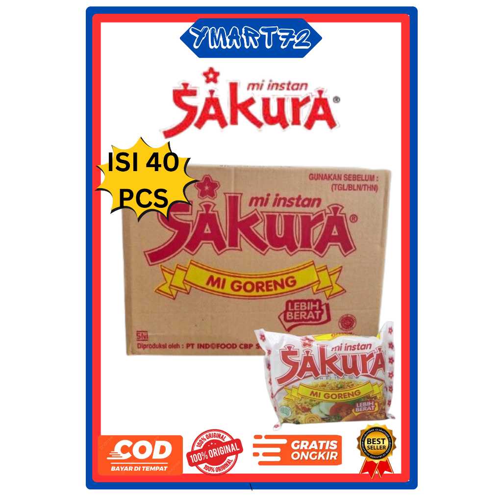 

MIE SAKURA GORENG INSTAN 1 DUS ISI 40PCS