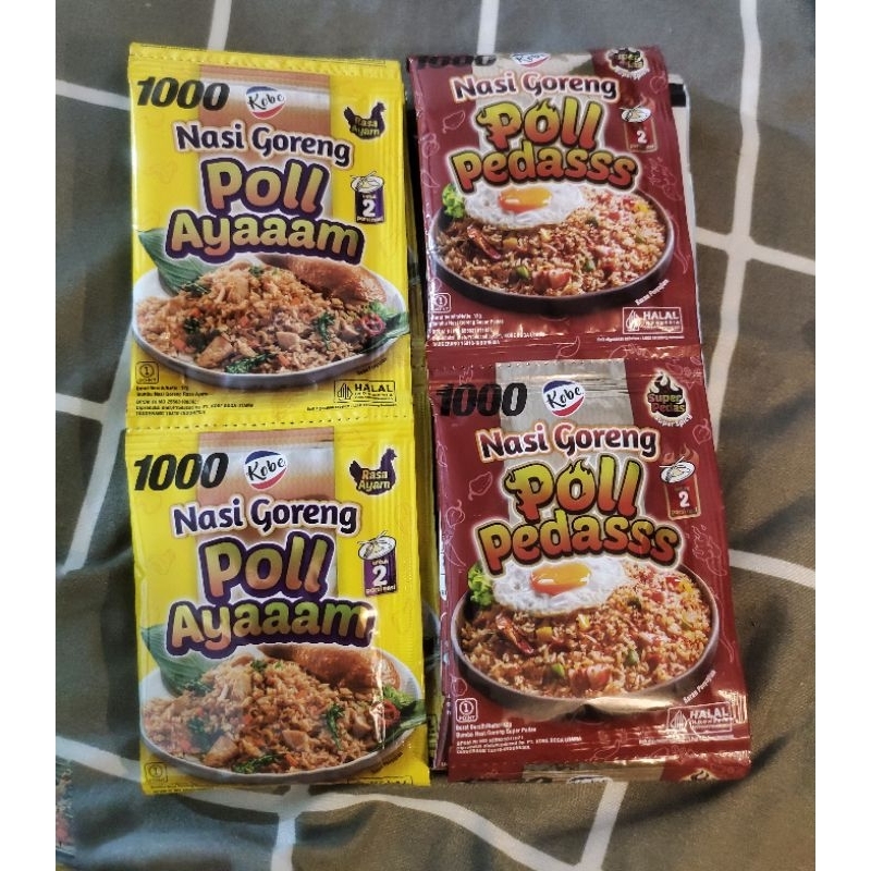 

Kobe nasi goreng poll rasa ayam/nasi goreng pedas poll kobe 1pcs @12gr