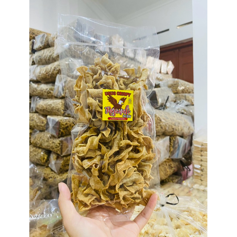 

100gr KERIPIK USUS TANPA TEPUNG / USUS KRISPY TANPA TEPUNG GURIH RENYAH TIDAK PAIT BERSIH / KRIPSUS RAJAWALI BU LELY SNACK