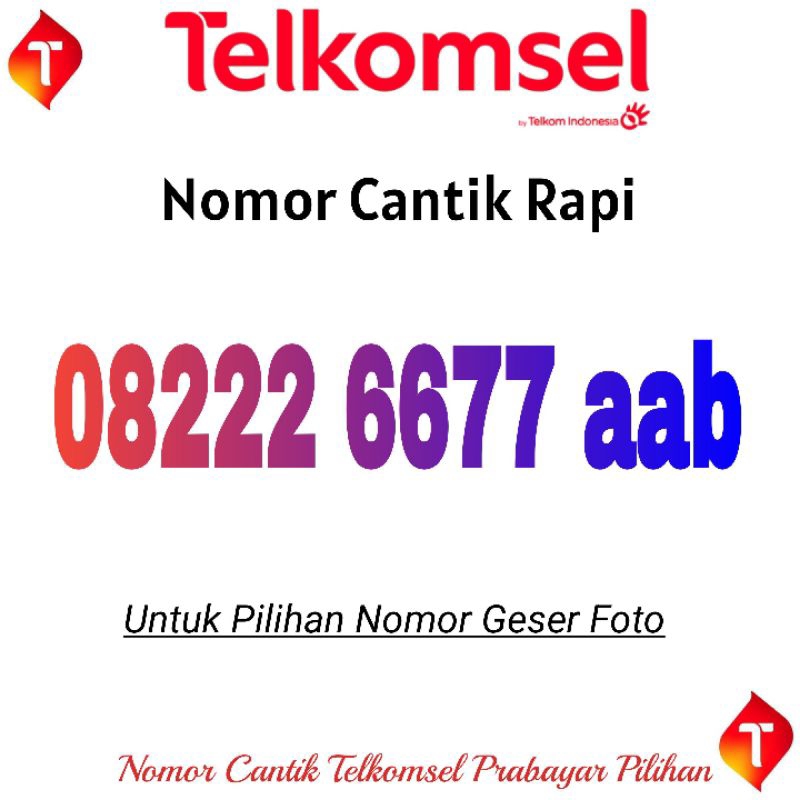 nomor cantik telkomsel simpati 222 6677