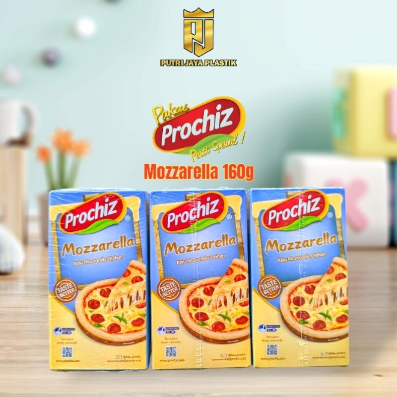 

PROCHIZ Mozzarella 160g || Keju Mozzarella Olahan