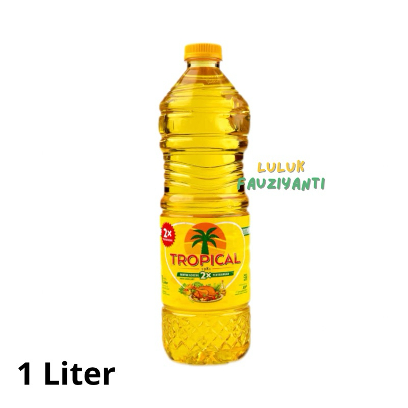 

Minyak Goreng Tropical 1 Liter Kemasan Botol