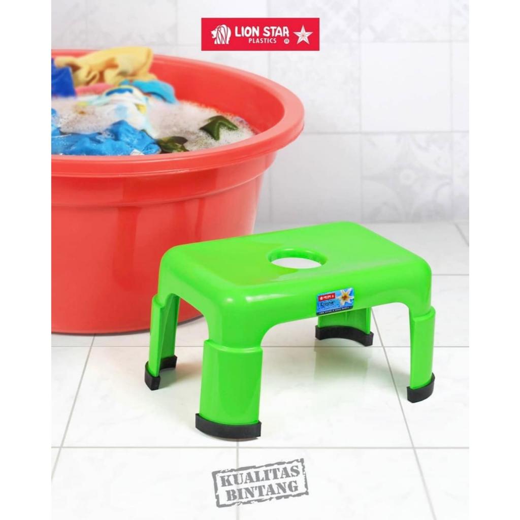 BANGKU PENDEK/ KURSI JONGKOK SEGI LION STAR SQUARE STOOL G-3