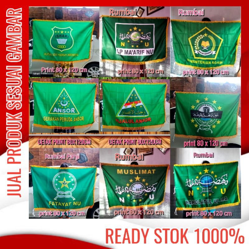 bendera fatayat jatman rijalul ansor kemenag lp maarif ishari muslimat NU