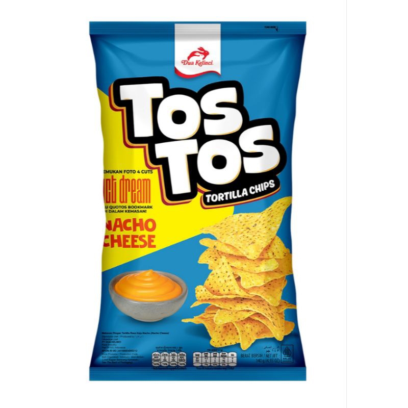 

Tos Tos Tortilla Chips Nacho Cheese korean bbq 145 g