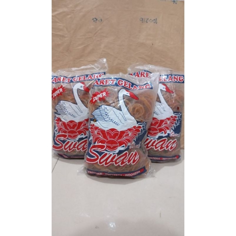 (1pak) karet gelang grand Swan 500 gram/karet gelang pentil