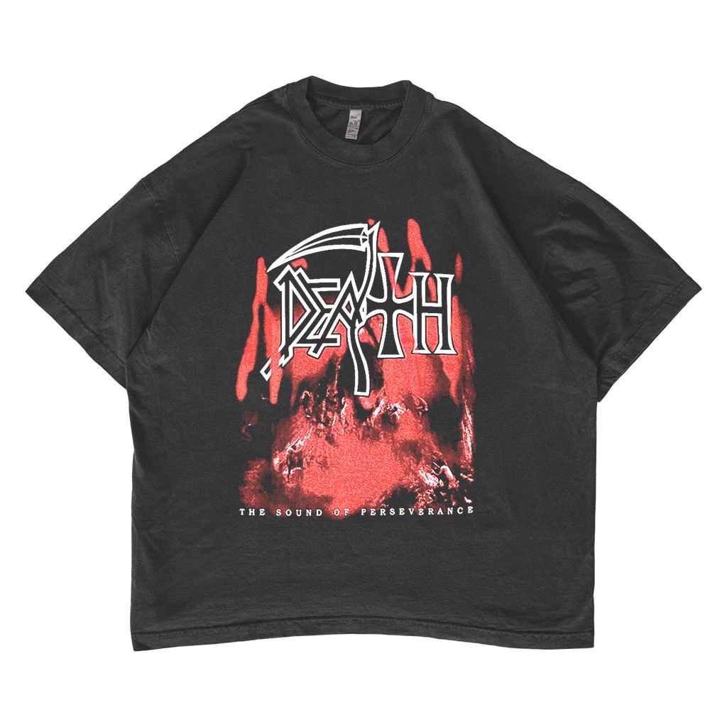 Kaos Band Death The Sound of Perseverance Oversized T-shirt Vintage