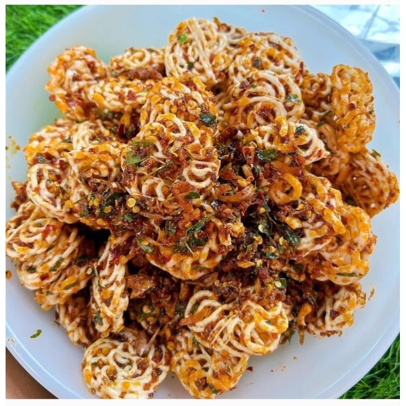 

kerupuk seblak rafael pedas daun jeruk 100gr