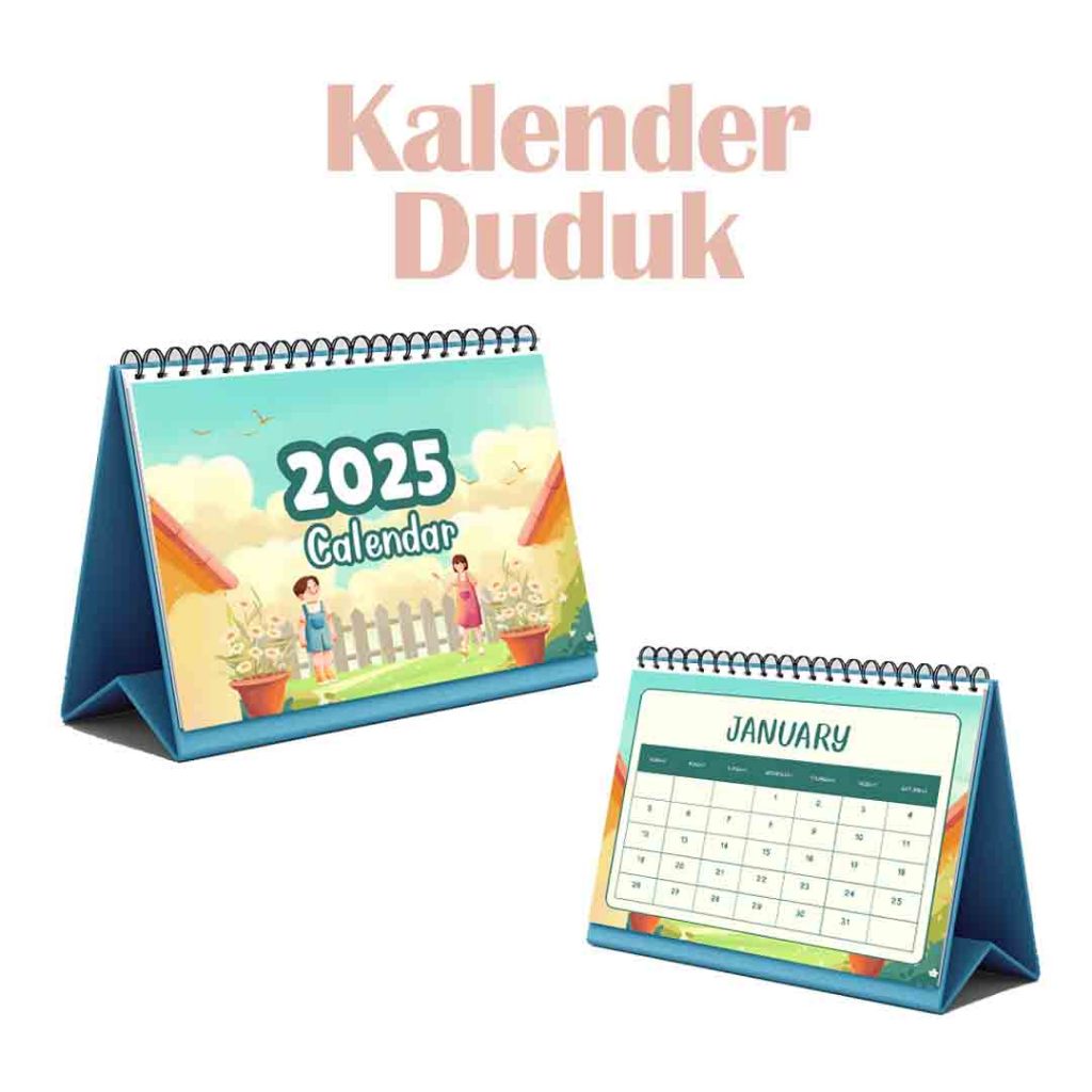 

Kalender Meja A5 2025 I Kalender Meja Aesthetic I Spiral Kalender