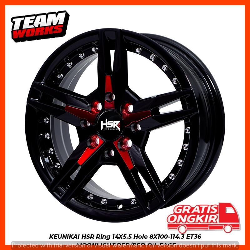 VELG MOBIL HSR TYPE KEUNIKAI R14 UNTUK AVANZA BRIO VELOZ KARIMUN PELEK RING 14