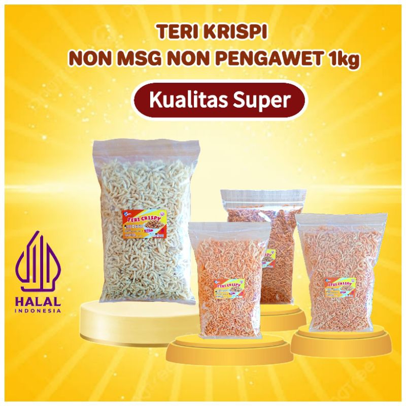 

Teri Crispy SINTAMEL 1kg kualitas Super - Teri Krispi Non Msg & Non Pengawet | Teri Nasi Medan Crispy - Teri krispi lauk mpasi - teri krispi cemilan sehat teri crispy kenduy-Teri medan-teri oven-teri jepang- shirasu tei crispy- rufani kenduy crispy-