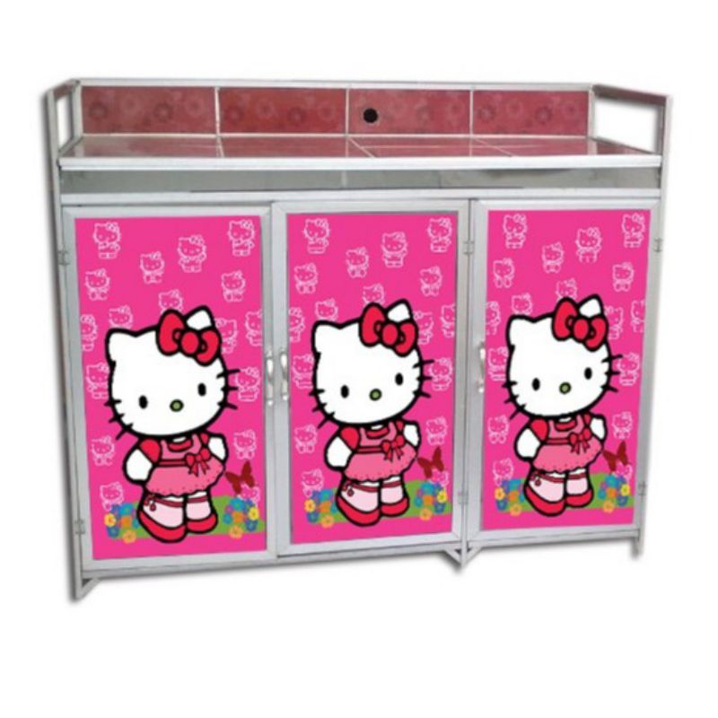 WALLPAPER STIKER MEJA KOMPOR 3 PINTU
