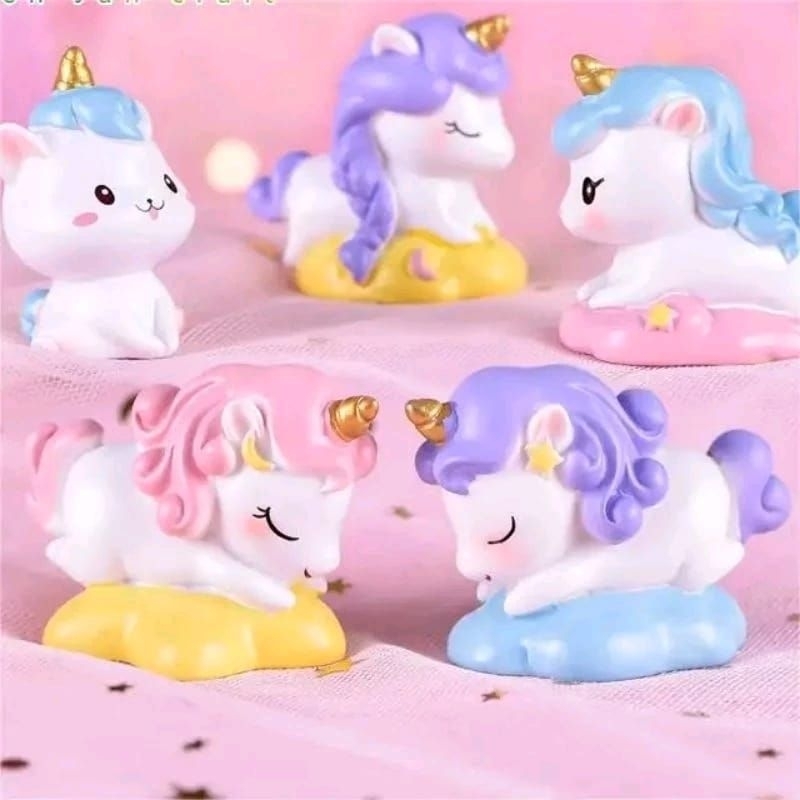 Hiasan kue kuda poni dekorasi kue Cake Topper Kuda Poni Mainan Anak Kuda Poni