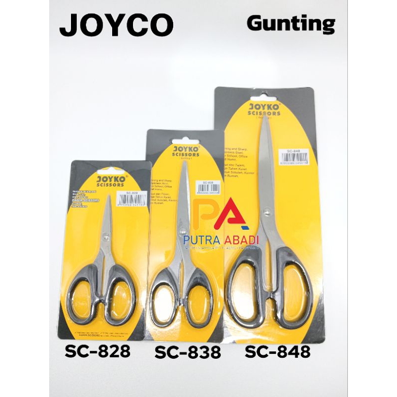 

GUNTING JOYKO Stainless Steel Tajam SC 848 838 828 l Scisors Joyko Satu Pcs