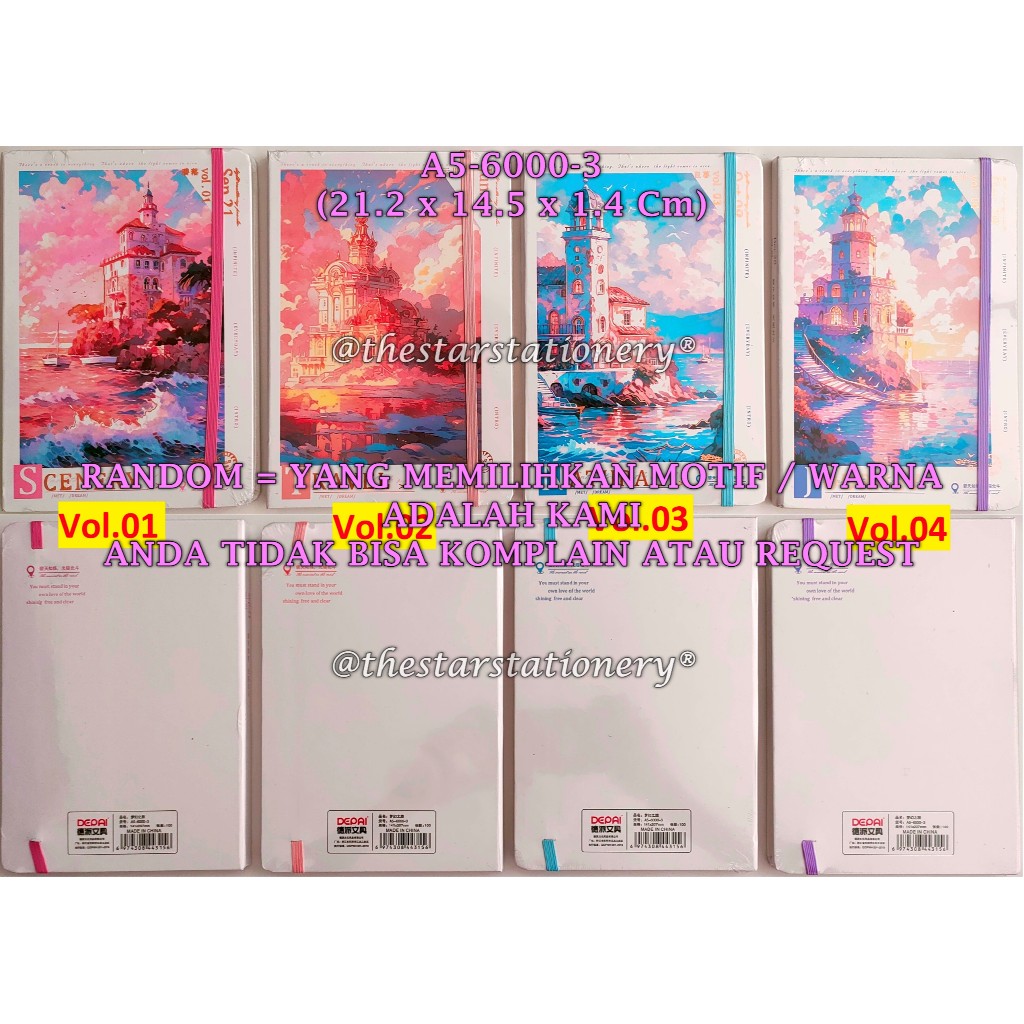 

(1 Biji) GROSIR Gabungan Buku Agenda Tali A5-6000 / Buku Plannner A5 100 / Buku Catatan / Buku Diary