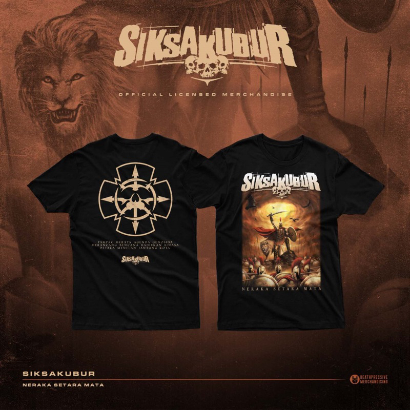 SIKSAKUBUR setara mata - TSHIRT ORIGINAL OFFICIAL released by deathpressive