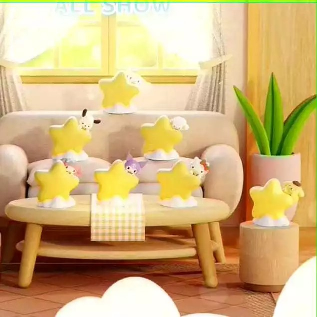 MAINAN ANAK FIGURE BLIND BOX/BOX RAHASIA/LUCKY BOX/GIFT KARAKTER SANRIO STAR NIGHT LIGHT