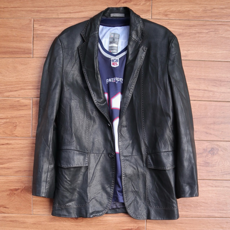 GIVENCHY kulit domba Jaket kulit sulam Jas kulit blazer kulit cowok pria leather jacket Pl bekas pre