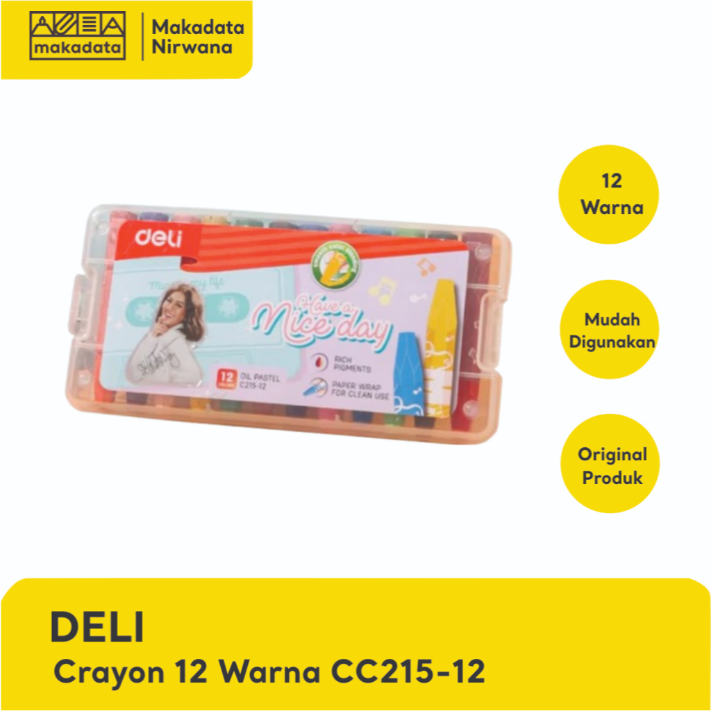 

DELI CRAYON/KRAYON/OIL PASTEL 12 WARNA CC215-12 (1 PCS)