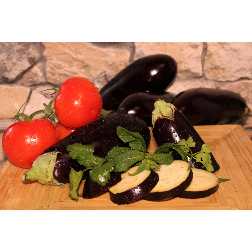 

terong & tomat fresh panjang bulat