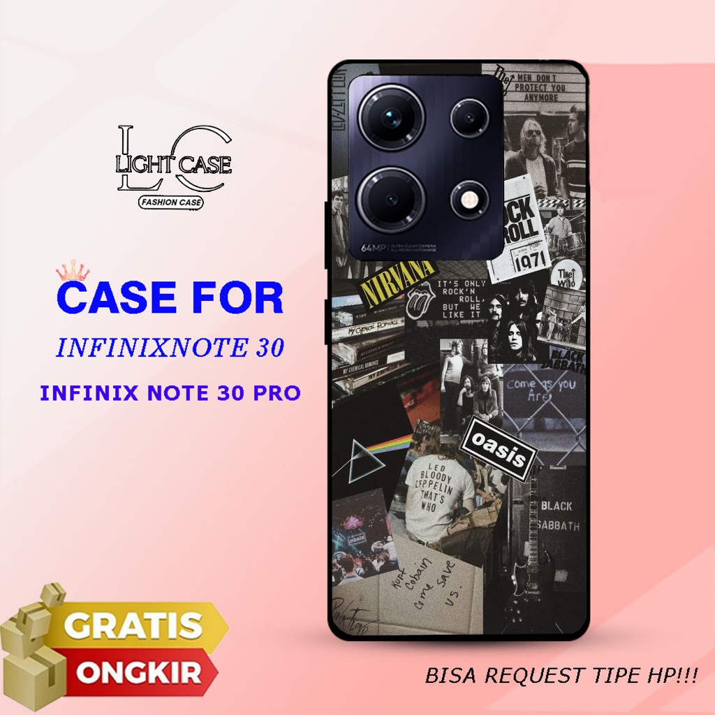 CASE GLOSSY INFINIX NOTE 30 / NOTE 30 PRO dan ALL TYPE SMARTPHONE & ANDROID Bisa request tipe Cassin