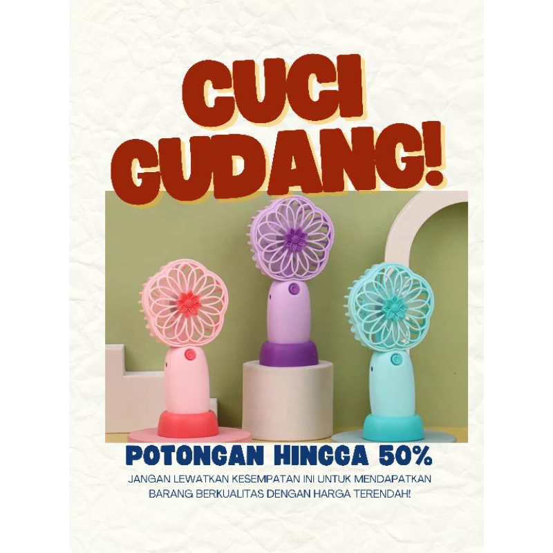Kipas angin mini USB kipas tangan kipas karakter mini lucu dan unik