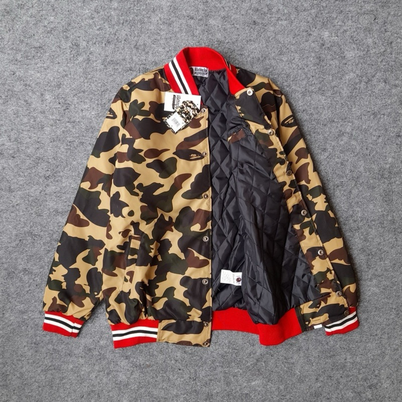 Jaket Varsity Bape 1993 Premium Fulltag